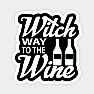 Witch Way To The Wine tee design birthday gift graphic Magnet