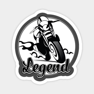 Legend Motorcycle rider Magnet