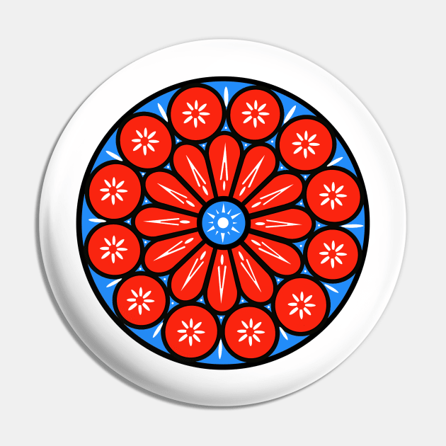 Rose Window Pin by Nerdpins