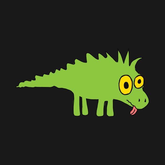 Derposaurus. Weird and adorable dinosaur design. by StephJChild