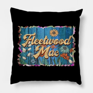 Retro Fleetwood Name Flowers Mac Limited Edition Proud Classic Styles Pillow