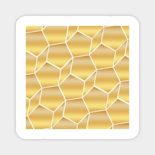 Gold Honeycomb Magnet