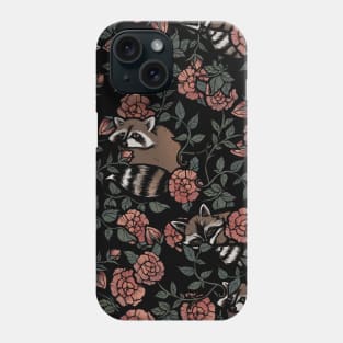 Raccoons Dusty Roses Phone Case