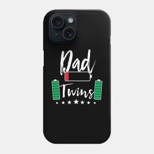 Dad of twins son daughter happy papa Phone Case