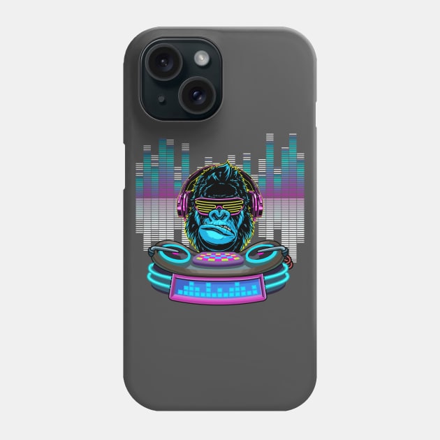 Monkey DJ Phone Case by Recapaca