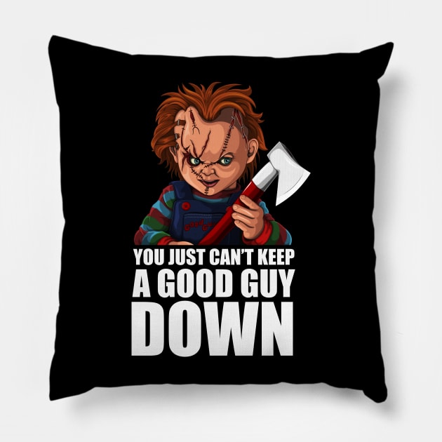 'You just can't keep a good guy down' Pillow by CMatthewman