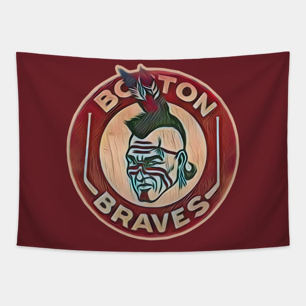 Boston Braves Hockey Tapestry by Kitta’s Shop