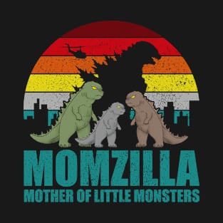 Momzilla Mother Of Little Monsters 3 Kids T-Shirt