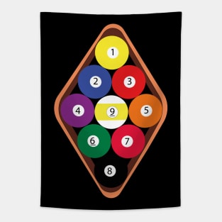 The Nine-Ball Rack Pool Game Tapestry