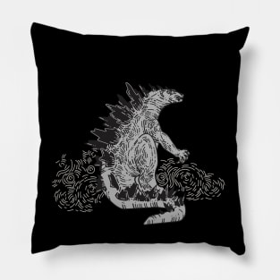 Traditional Godzilla. Pillow