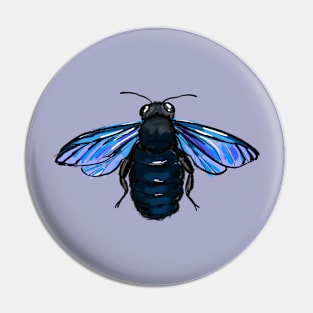 violet carpenter bee Pin