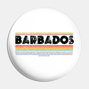 Barbados island gift Pin