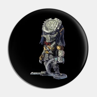 Wolf predator Pin