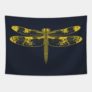 Intricate Golden DragonFly Tapestry