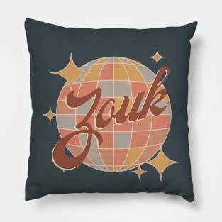 Zouk dance design retro vintage Pillow