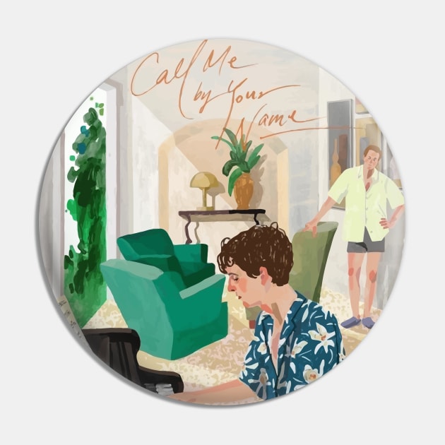 Call me by your name - Elio & Oliver Pin by notalizard