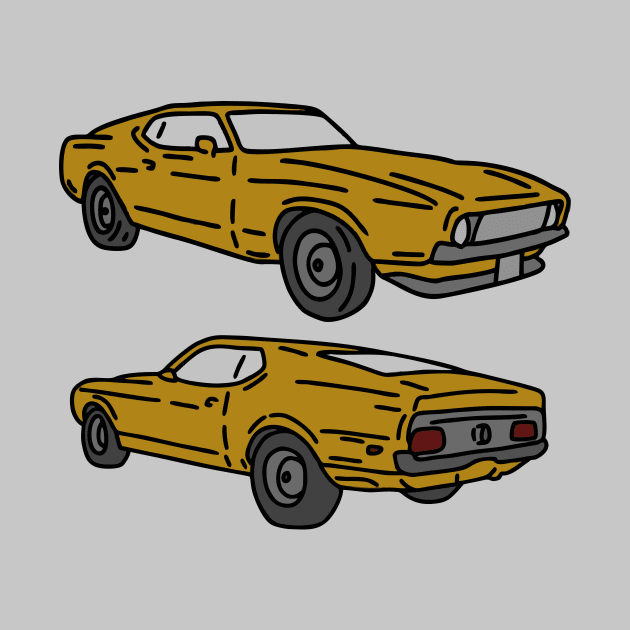 vintage retro muscle cars by fokaction