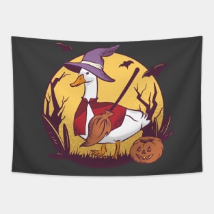 Halloween Untitled Goose Tapestry