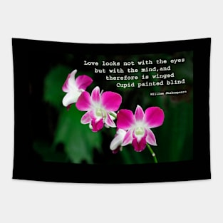 Orchids in Watercolour Quotation Tapestry