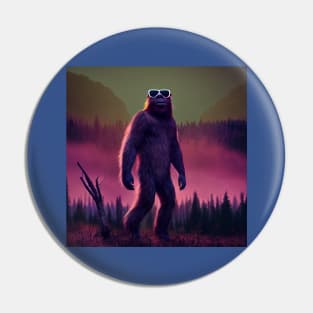 Dope Sasquatch in Nature Pin