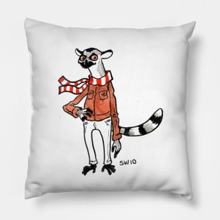 Lemur Hipster Pillow