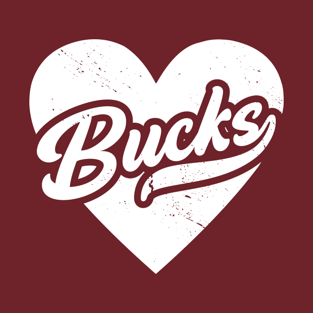 Vintage Bucks School Spirit // High School Football Mascot // Go Bucks by SLAG_Creative