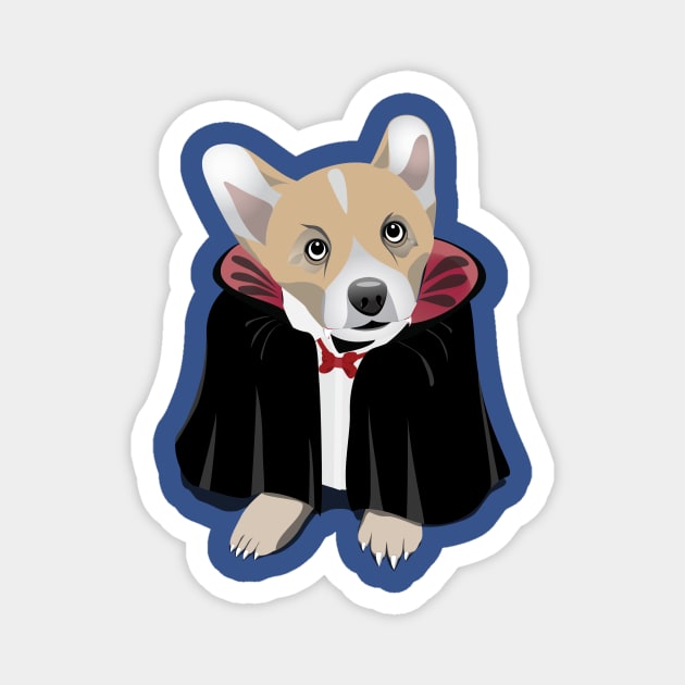 Corgi Cula Magnet by Kanom-Tom