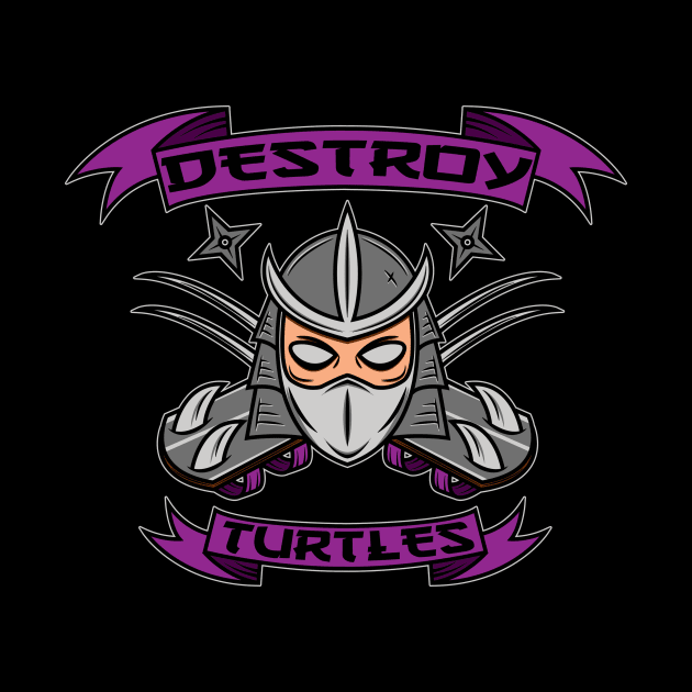 Destroy Turtles (Color) by GorillaMask