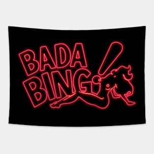 Bada Bing! - Neon Light Tapestry