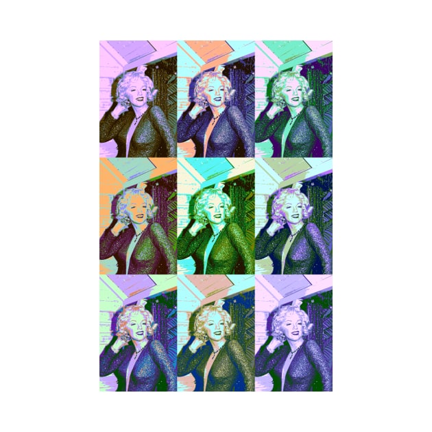 Marilyn Monroe as a color collage by Offiinhoki