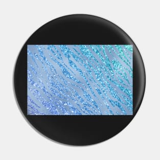 Blue shinny glitter Pin