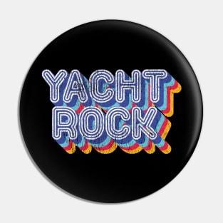 Psychedelic Fade Yacht Rock Party Boat Drinking graphic Pin