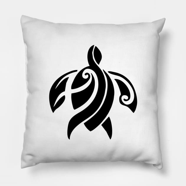 Honu - Polynesian turtle Pillow by Azul