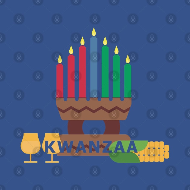 happy kwanzaa candles by gossiprag