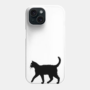 Black Cat Walk Phone Case