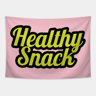 Healthy Snack-yellow letters Tapestry