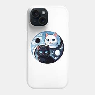 Scenic Ying Yang Cats Phone Case