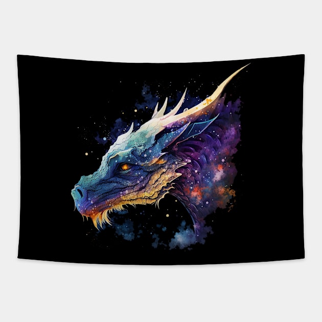 dragon Tapestry by a cat cooking