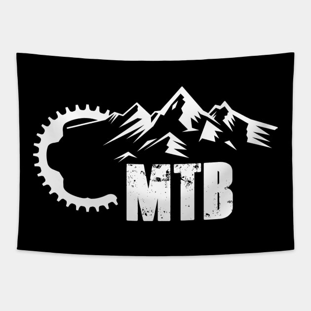 MTB Mountains Tapestry by ChrisWilson