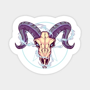 Baphomet Skull Magnet