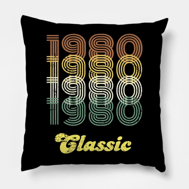 1980 Classic Pillow by Bt519