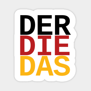 German "The" | Definite articles Grammar Language Germany Flag Magnet