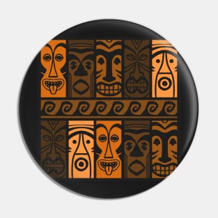 Sunset Orange Tikis! Pin