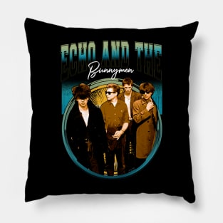 Legendary Echo Capturing The Bunnymen's Iconic Presence Pillow