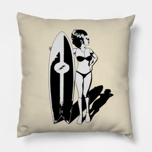 Surfer Bride Pillow