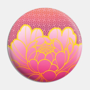 peony and sayagata Pin