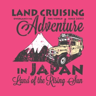 Landcruising Adventure in Japan - Curly font edition T-Shirt