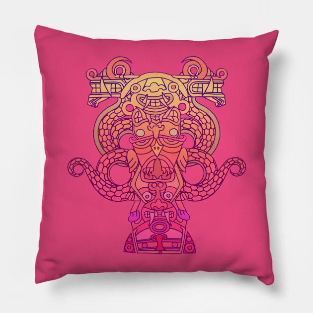 Chavin Wachuma 03 Pillow by AgaCactus