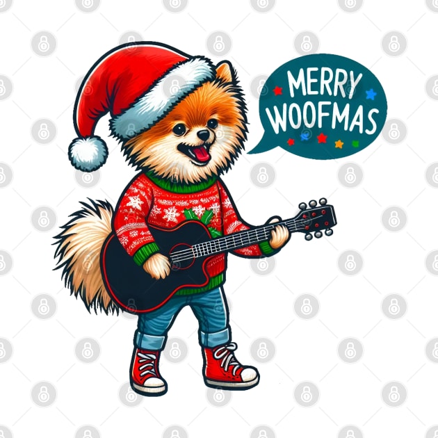 Xmas Pomeranian by BukovskyART