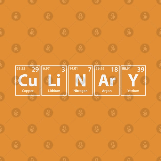 Culinary (Cu-Li-N-Ar-Y) Periodic Elements Spelling by cerebrands